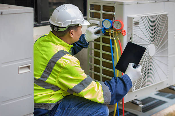 Professional Hvac technician working in Winnsboro, TX